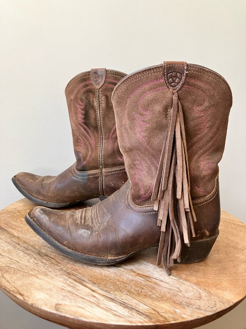 Ariat | Kid's Western Distressed Fringe Square Toe Cowboy Boot